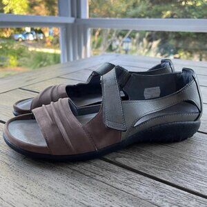 NAOT Papaki Leather Open Toe Sandals Womens